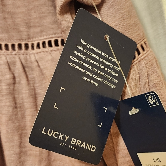 NEW Lucky Brand Lace Trim Sleeveless Top Lavender Purple - Picture 7 of 9